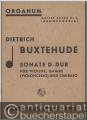 Sonate D-Dur für Violine, Gambe (Violoncello) und Cembalo, Op. 2 Nr. 2 (= Organum. Dritte Reihe, Kammermusik Nr. 6).