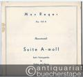 Hausmusik - Suite a-Moll. Sechs Vortragsstücke für Violine und Klavier, Op. 103a.