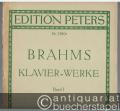 Klavier-Werke Band I (= Edition Peters, Nr. 3300a).