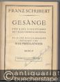 Gesänge für eine Singstimme mit Klavierbegleitung, Band V (= Edition Peters, Nr. 792). Originalausgabe.