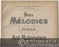 Deux Melodies pour le Piano, Op. 3.