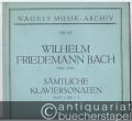 Sämtliche Klaviersonaten, Heft 1: Nr. 1-3 (= Nagels Musik-Archiv, Nr. 63).