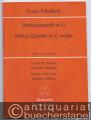 Streichquartett G-Dur. D 887 - op. posth. 161. Partitur. Urtext der Schubert-Ausgabe (= Bärenreiter Studienpartituren 303).