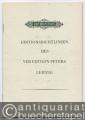 Editionsrichtlinien des VEB Edition Peters Leipzig.