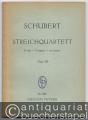 Streichquartett G-Dur [D 887], Op. 161 (= Edition Peters, Nr. 880). Studienpartitur.