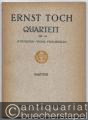 Quartett für zwei Violinen, Viola und Violoncello, Op. 34 (= Edition Schott, Nr. 3472). Taschenpartitur.