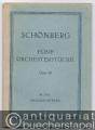 Fünf Orchesterstücke, Opus 16 (= Edition Peters, Nr. 3376a). Taschenpartitur.