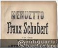 Menuetto von Franz Schubert aus dem Concert-Repertoir von Anton Rubinstein.