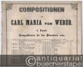 Compositionen von Carl Maria von Weber. 1. Band: Compositionen für das Pianoforte solo. Heft 5. Opus 12: Capriccio.