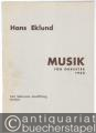 Musik för Orkester 1960. Partitur.