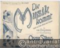 Die Musik kommt. Gedicht von Detlev Freiherrn von Liliencron, für eine Singstimme mit Klavierbegleitung componirt von Oscar Straus, Op. 54. Originalausgabe für tiefe Stimme.