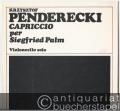 Capriccio per Siegfried Palm (1968) (= PWM 7167). Violoncello solo.