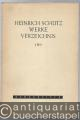 Heinrich Schütz-Werke-Verzeichnis (SWV). Kleine Ausgabe.