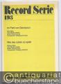 Im Park von Sanssouci (Slow-Beat) / Wie das Leben so spielt (Medium-Beat) (= Record Serie 193). Stimmen.