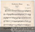 Musik (Bücher/Noten) » Noten/Partituren - Studenten-Music. Suite I/II. In praktischer Neuausgabe für zwei Violinen, Violoncello und Klavier (zwei Violen oder dritte Violine u. Viola sowie Kontrabass ad lib.) (= Nagels Musik-Archiv, Nr. 61). Partitur u. Stimmen.
