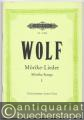 Lieder nach Gedichten von Eduard Mörike für eine Singstimme und Klavier, Band I (= Edition Peters, Nr. 3140b). Tiefere Stimme.