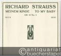 Meinem Kinde / To my Baby op. 37 No. 3 (= Universal Edition, No. 5459a). Hoch.