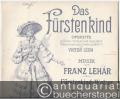 Fürstenkind-Walzer nach Motiven der Operette "Das Fürstenkind". Klavier zu zwei Händen.
