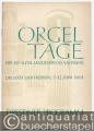 Orgeltage der Ev.-Luth. Landeskirche Sachsens. Dresden und Freiberg, 7.-12. Juni 1964. Dresdner Programm.