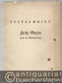 Festschrift Fritz Stein zum 60. Geburtstag überreicht von Fachgenossen, Freunden und Schülern.