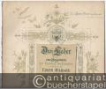 Ach nur ein Viertelstündchen (= Drei Lieder für eine Singstimme mit Begleitung des Pianoforte, Op. 17 No. 3). Original-Ausgabe.