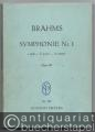 Symphonie Nr. 1 c-Moll Op. 68 (= Edition Peters Nr. 521). Studienpartitur.