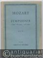 Symphonie Es dur - E b major - mi b majeur KV 543 (= Edition Peters, Nr. 546). Studienpartitur.