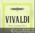 Concerto VII F-Dur für vier Violinen, Violoncello, Streicher und Basso continuo. RV 567 / P 249 (= Edition Peters, Nr. 9457). Partitur.