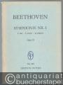 Symphonie Nr. 1 C-Dur Op. 21 (= Edition Peters Nr. 501). Taschenpartitur.