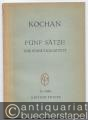 Fünf Sätze für Streichquartett (1961) (= Edition Peters Nr. 9020a). Taschenpartitur.