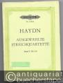 Ausgewählte Streichquartette. Band I: Nr. 1-6 (aus Op. 20, 33, 54 und 64) (= Edition Peters Nr. 1026a). Taschenpartitur.