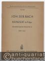 Konzert in F-Dur (Brandenburgisches Konzert Nr. 2) BWV 1047 (= Breitkopf & Härtels Partitur-Bibliothek, Nr. 3633). Studienpartitur.