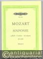 Symphonie g moll - sol mineur - g minor KV 550 (= Edition Peters, Nr. 544). Taschenpartitur.