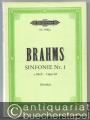 Sinfonie Nr. 1 c-Moll Op. 68 (= Edition Peters Nr. 9580a). Taschenpartitur.