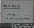 Sonate (1918). Piano à quatre mains.