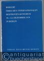 Bericht über den Internationalen Beethoven-Kongress 10.-12. Dezember 1970 in Berlin.
