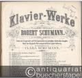 Klavier-Werke von Robert Schumann. Erster Band, No. 1-8.
