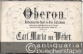 Oberon. Romantische Oper in drei Aufzügen. Vollständiger Clavierauszug.