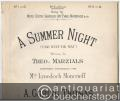 A Summer Night (Une nuit de mai). No. 2 in D flat.