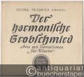 Der harmonische Grobschmied. Arie mit Variationen für Klavier [E-Dur]. Ausgabe Hans von Bülow.