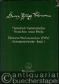 Georg Philipp Telemann. Thematisch-Systematisches Verzeichnis seiner Werke. Instrumentalwerke, Band 1 (= Georg Philipp Telemann. Musikalische Werke. Supplement).