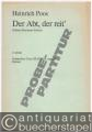 Der Abt, der reit' (Johann Hermann Schein). Gemischter Chor (SSATBB) a cappella (= C 46446). Partitur.