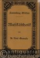 Musikästhetik (= Sammlung Göschen, Nr. 344).