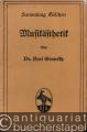 Musikästhetik (= Sammlung Göschen, Nr. 344).