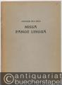 Missa Pange Lingua zu 4 Stimmen (= Das Chorwerk, hrsg. v. Friedrich Blume, Heft 1).