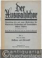 Passions- und Ostermusik (= Der Auswahlchor. Sammlung alter und neuer Meisterchöre für Chorvereine, Kirchenchöre und Auswahlchöre höherer Schulen, Nr. 2). Sängerpartitur mit Orgel- (Klavier-, Harmonium-) Begleitung.