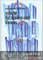 Sonate für Violine und Klavier (1971) (= DVfM 8114. Positionen. Kammermusik junger Komponisten).