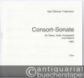 Musik (Bücher/Noten) » Noten/Partituren - Consort-Sonate für Oboe, Viola, Kontrabaß und Gitarre (1985) (= DVfM 8432). Partitur und Stimmen.