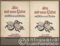 Musik (Bücher/Noten) » Liederbücher - Alte und neue Lieder mit Bildern und Weisen. Erstes bis viertes Heft [4 Hefte].