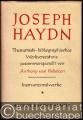 Joseph Haydn. Thematisch-bibliographisches Werkverzeichnis. Bd. 1-3 (so vollständig).